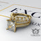 3.4ct Princess Cut Diamond Gold Bridal Set - 03US42